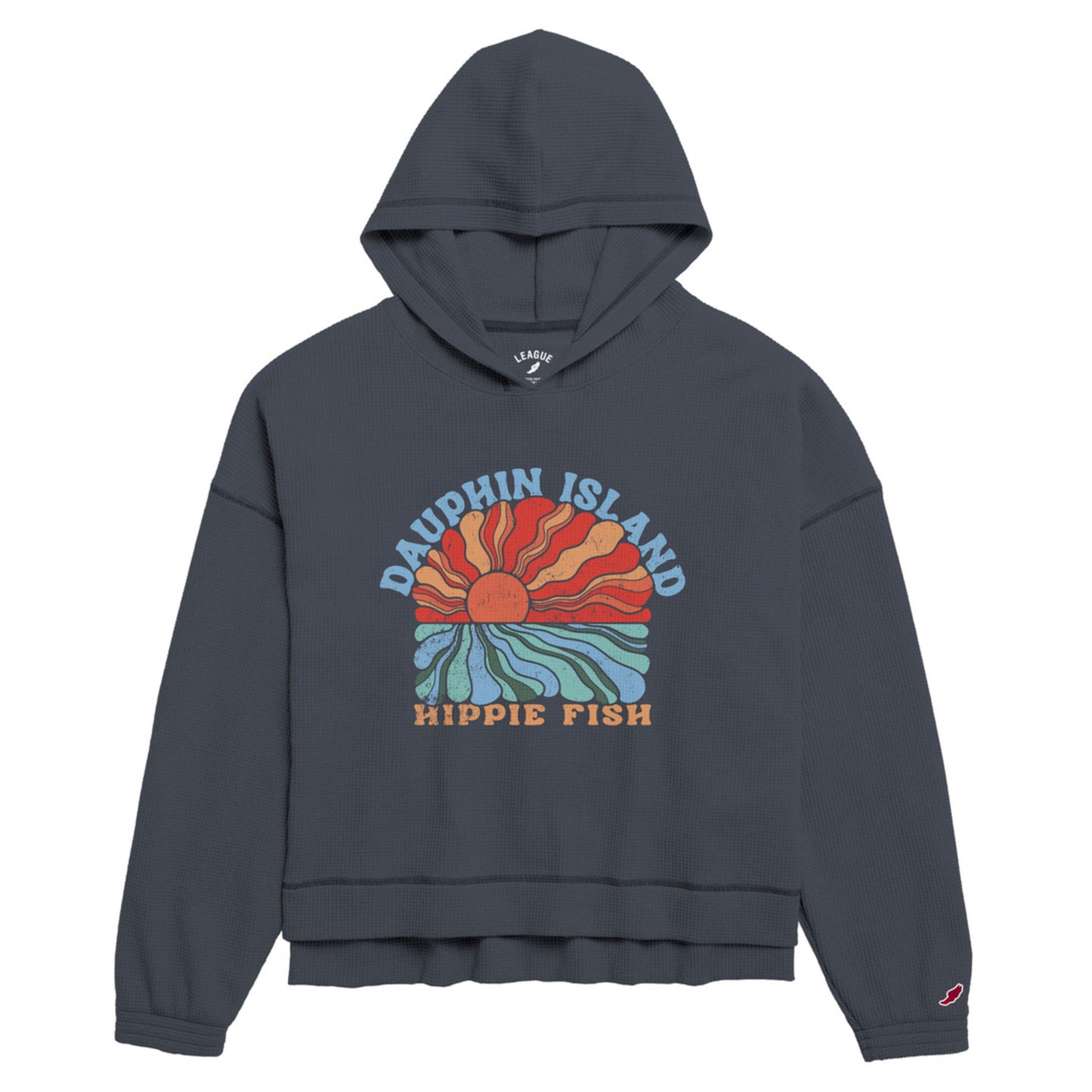 THE ESMERALDA ON DEW OVERSIZED WAFFLE HOODIE