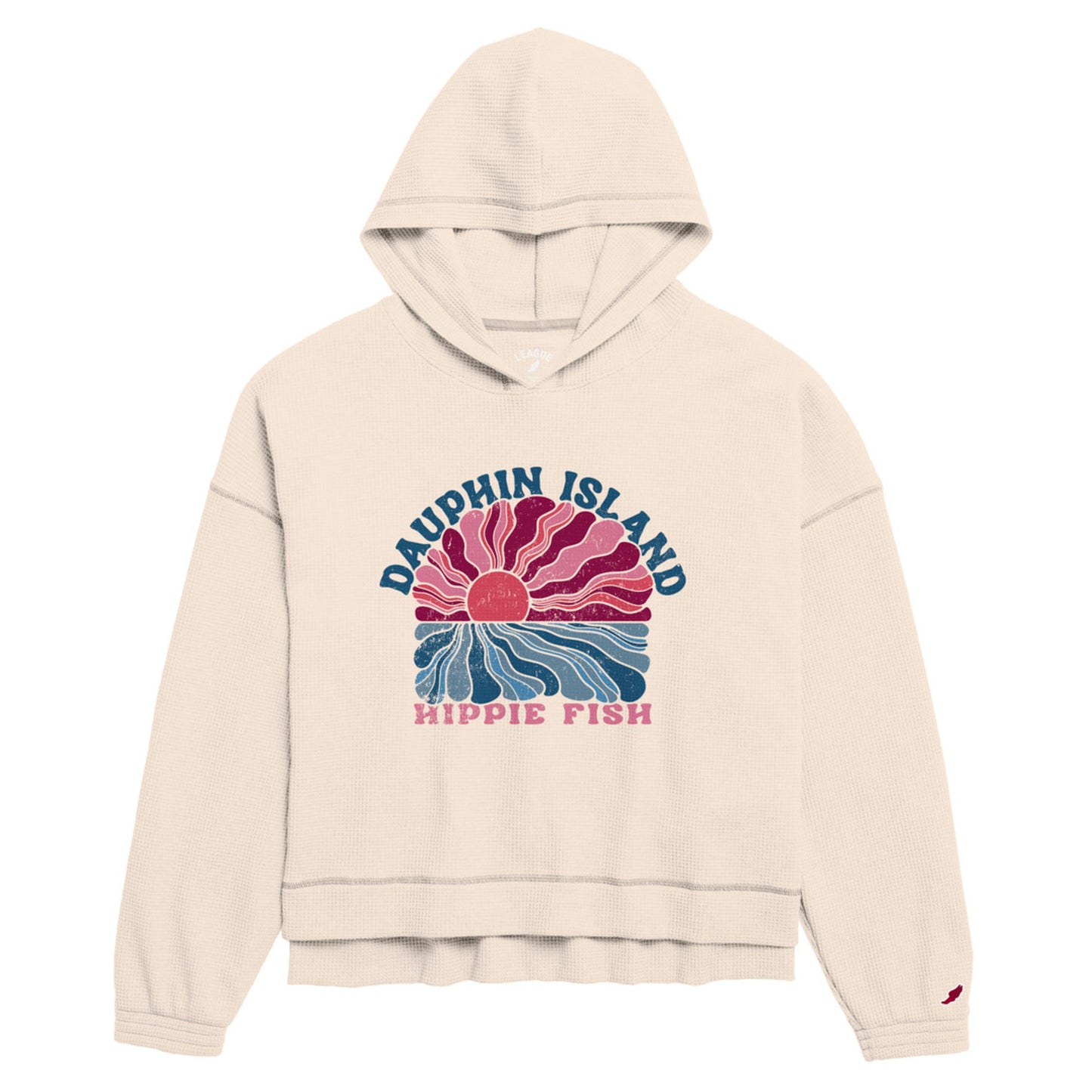 THE ESMERALDA ON DEW OVERSIZED WAFFLE HOODIE