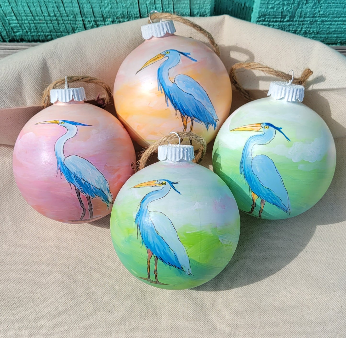 KATHY CORELLI HAND PAINTED ORNAMENTS