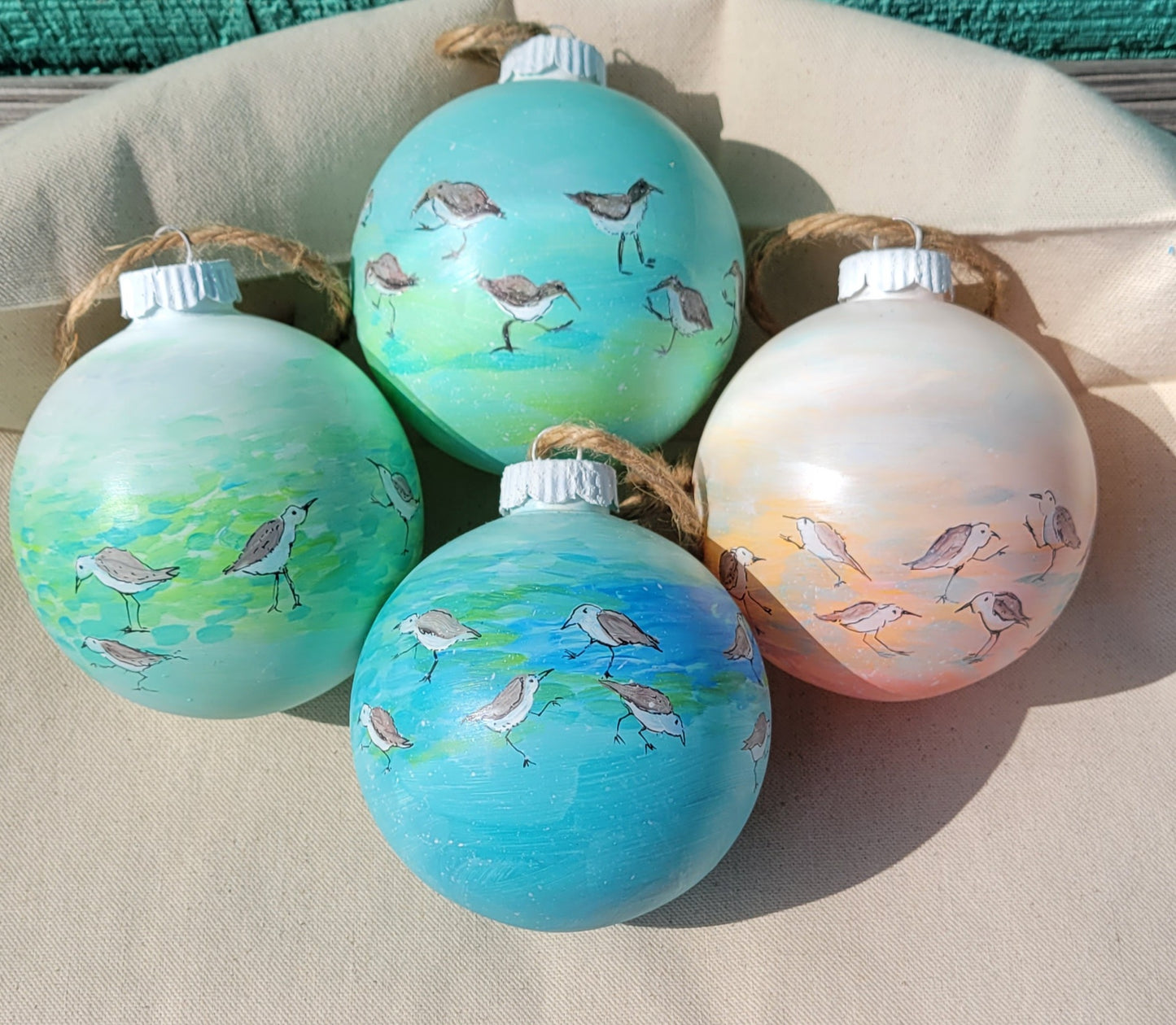 KATHY CORELLI HAND PAINTED ORNAMENTS