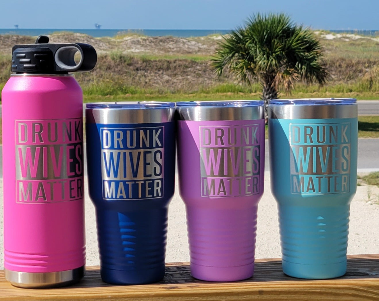 DRUNK WIVES MATTER 32OZ TUMBLERS & WATER BOTTLE