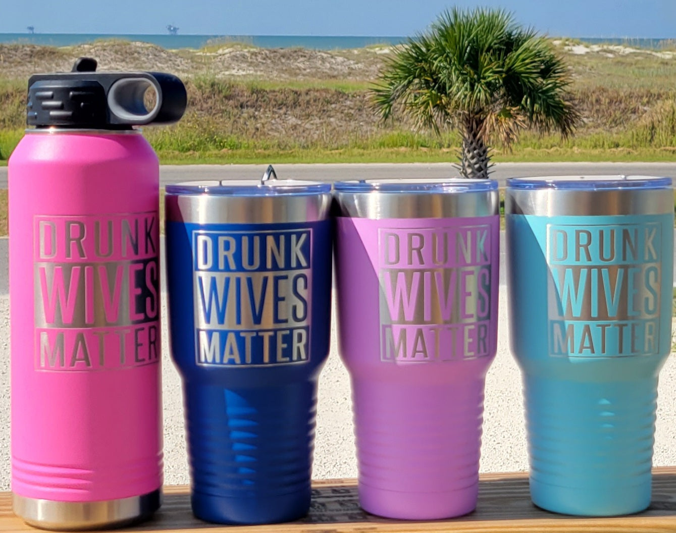 DRUNK WIVES MATTER 32OZ TUMBLERS & WATER BOTTLE