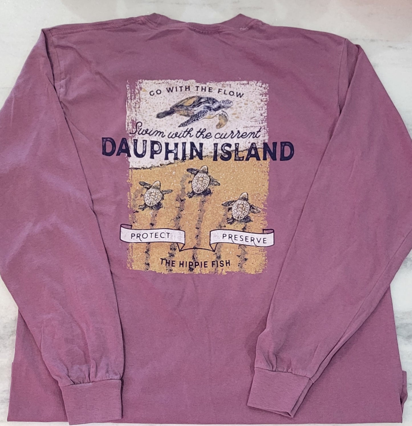 SCENERY SEA TURTLE LS T-SHIRT