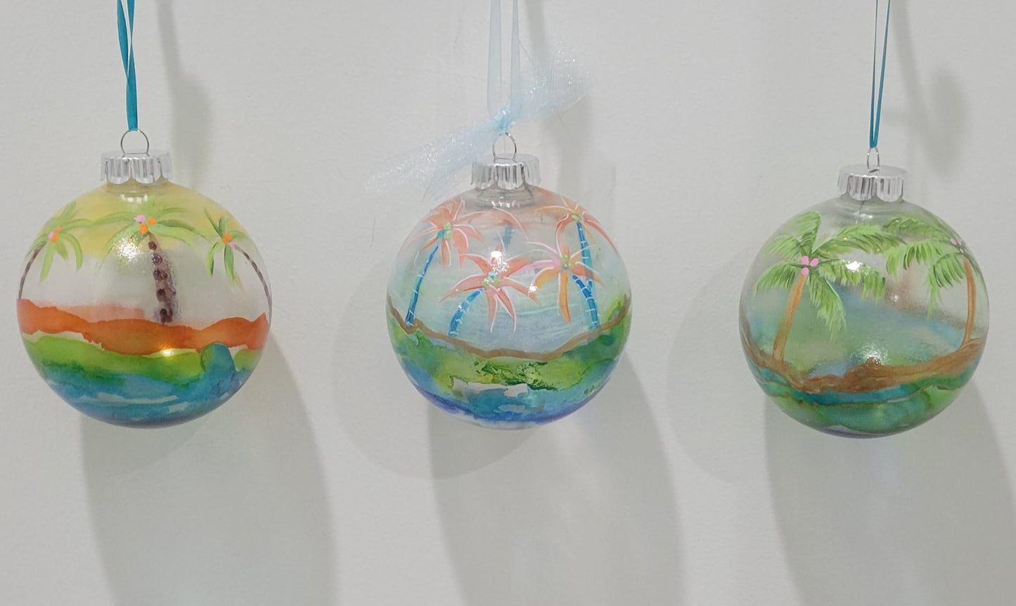 KATHY CORELLI HAND PAINTED ORNAMENTS