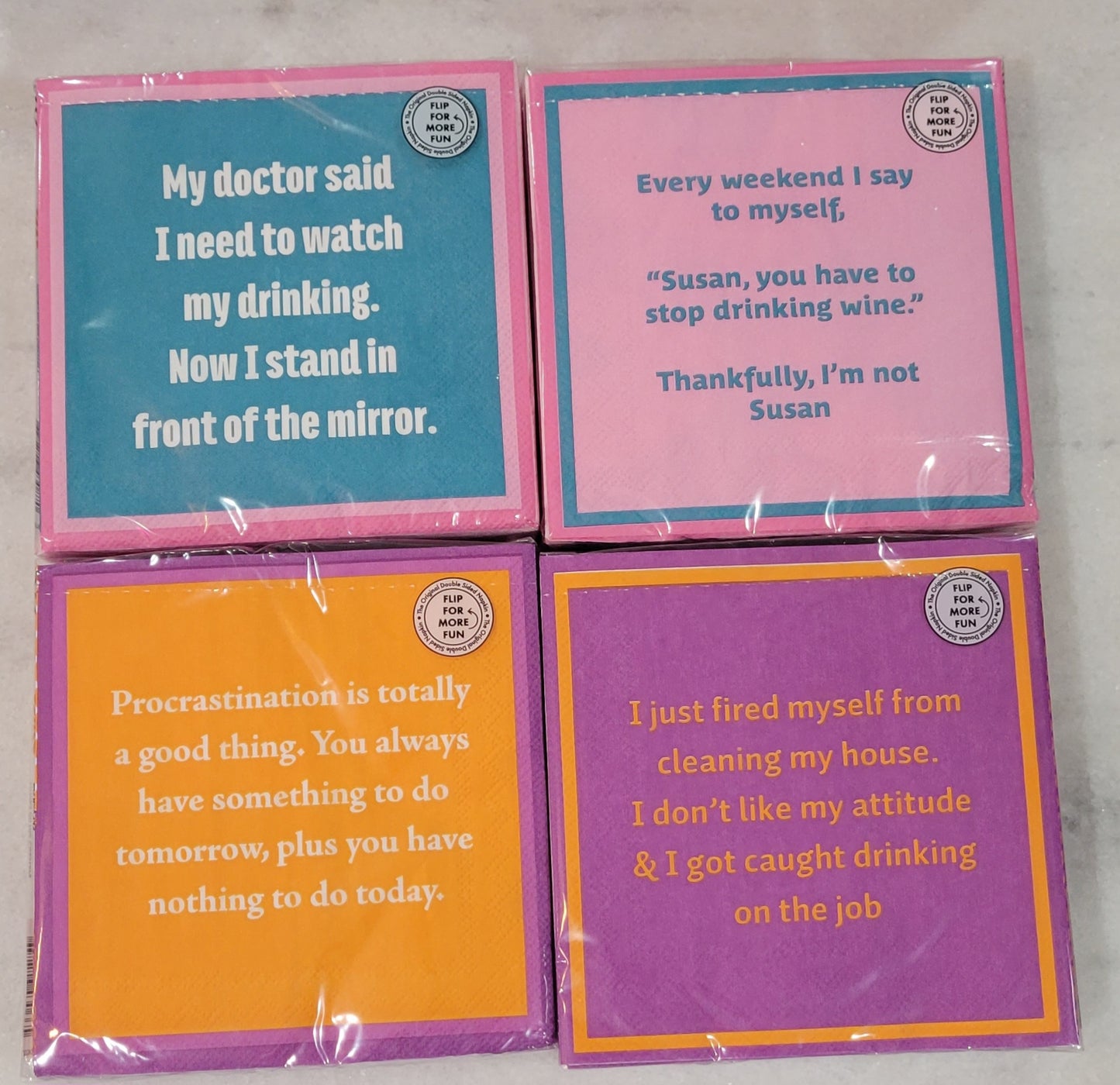 HUMOROUS NAPKINS & COASTERS