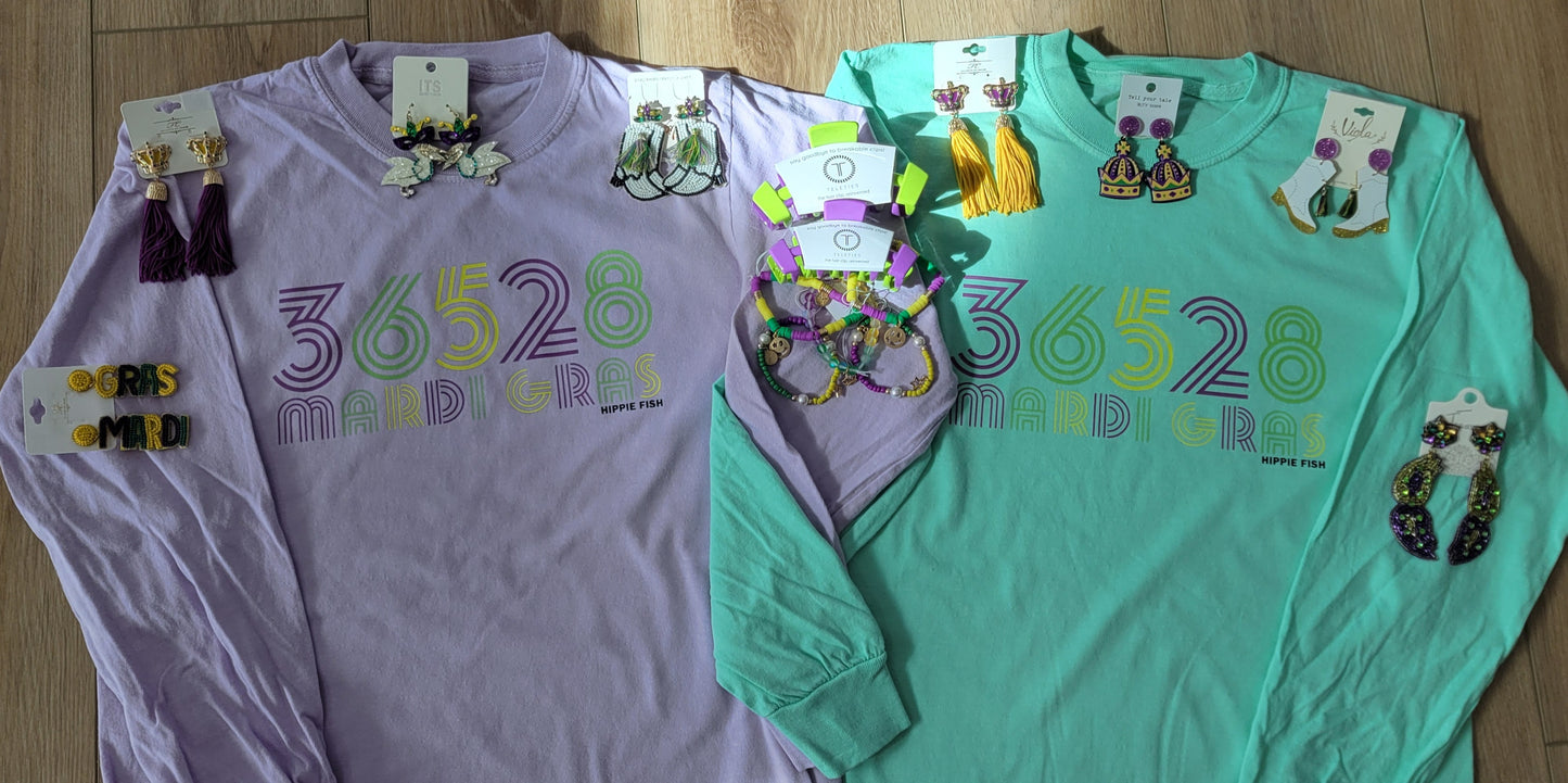 MARDI GRAS LONG SLEEVE T-SHIRTS