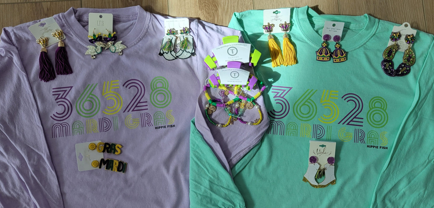 MARDI GRAS LONG SLEEVE T-SHIRTS