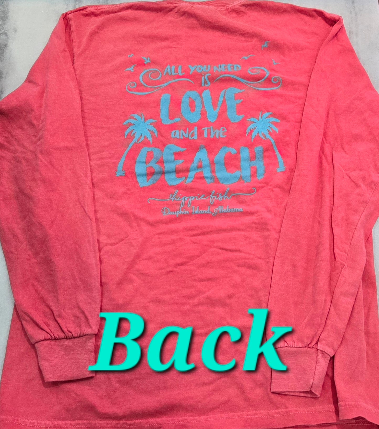 LOVE AND THE BEACH LONG SLEEVE T-SHIRT