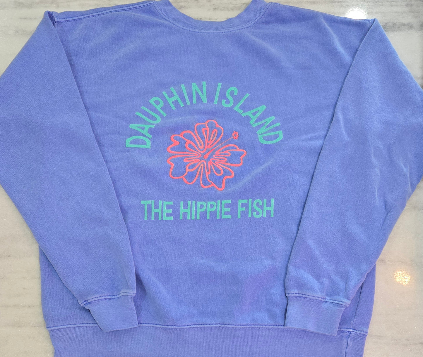 HIBISCUS EMBROIDERED SWEATSHIRT