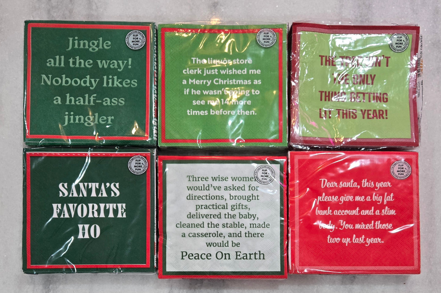 HUMOROUS NAPKINS & COASTERS