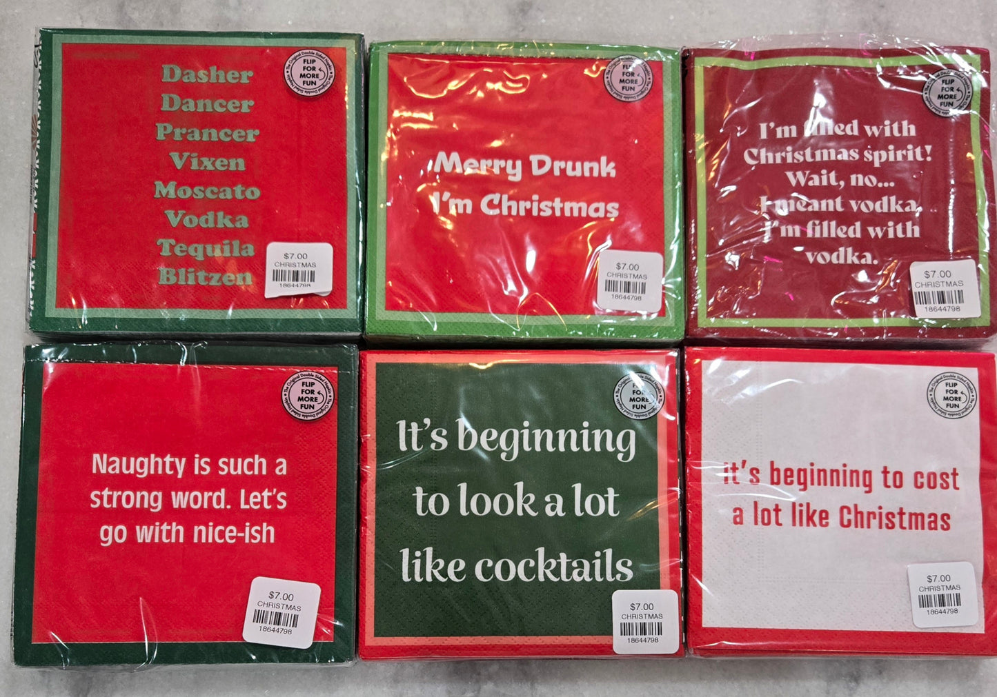 HUMOROUS NAPKINS & COASTERS