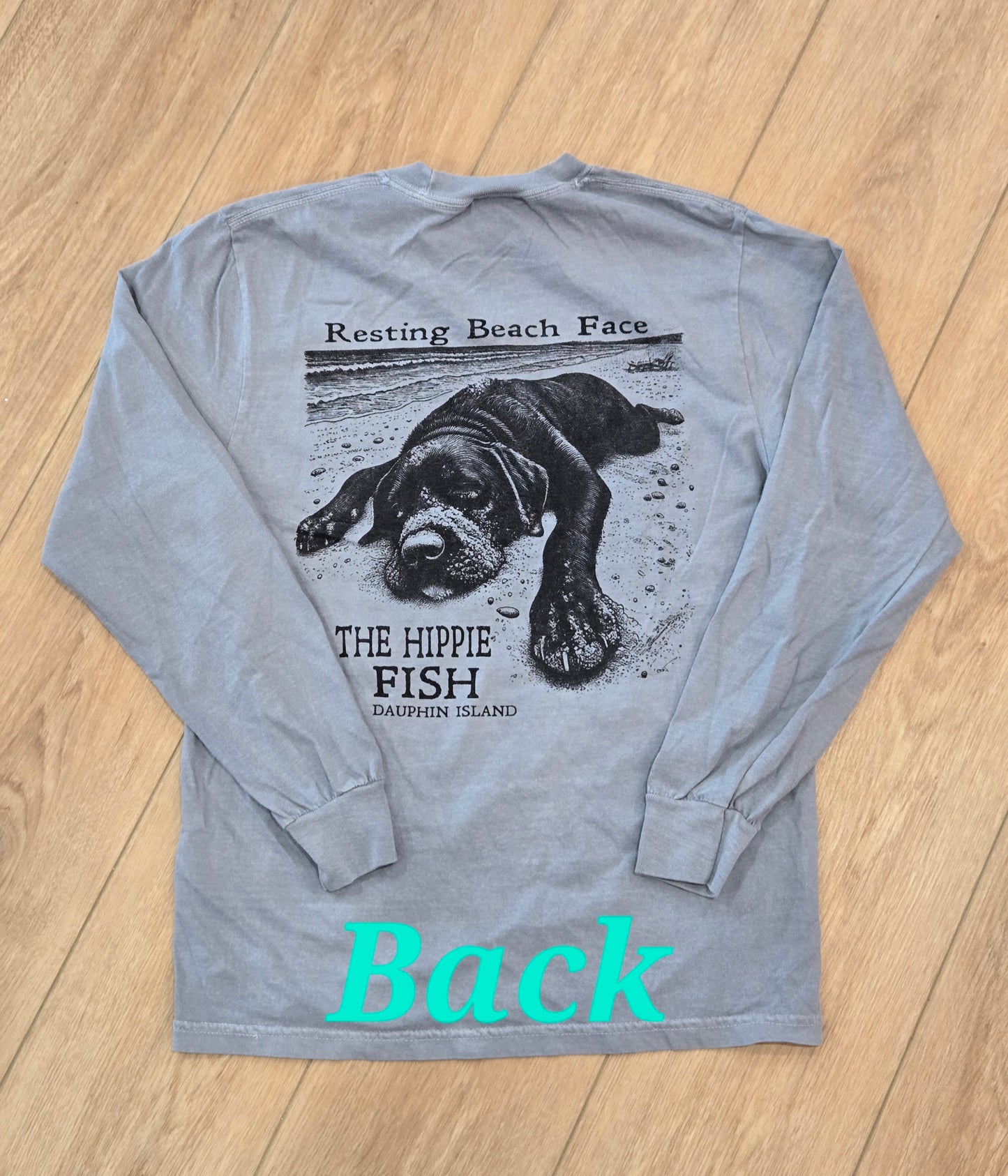 RESTING BEACH FACE LS T-SHIRT