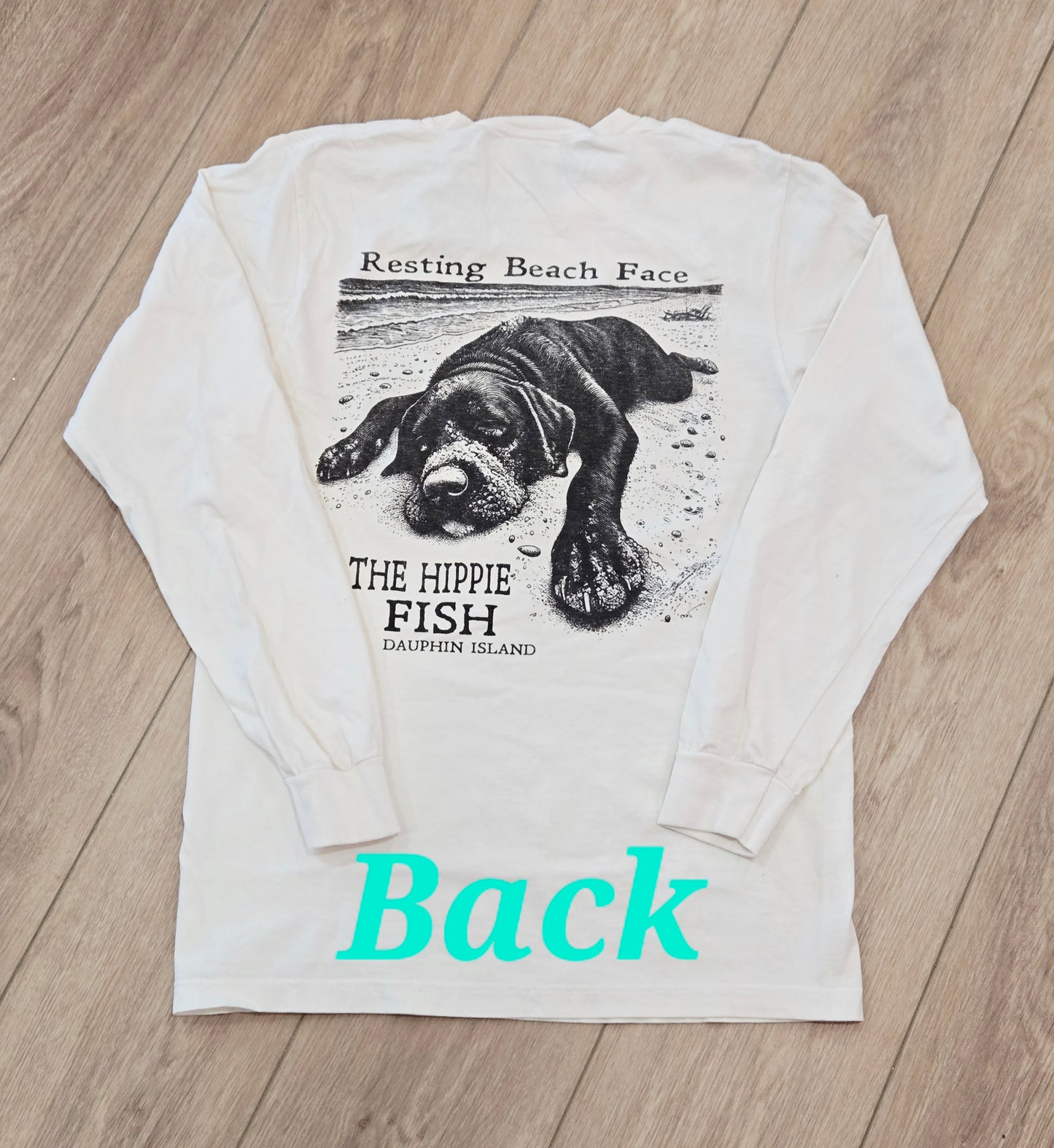 RESTING BEACH FACE LS T-SHIRT