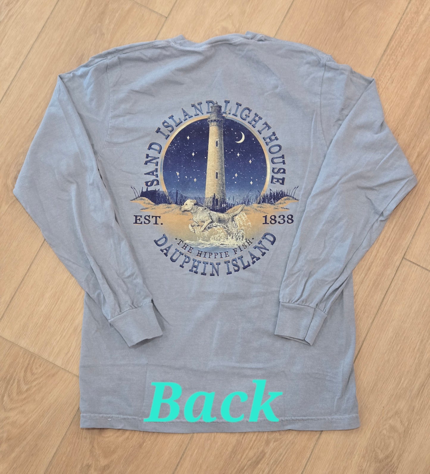 VISITING SAND ISLAND LIGHTHOUSE LS T-SHIRT