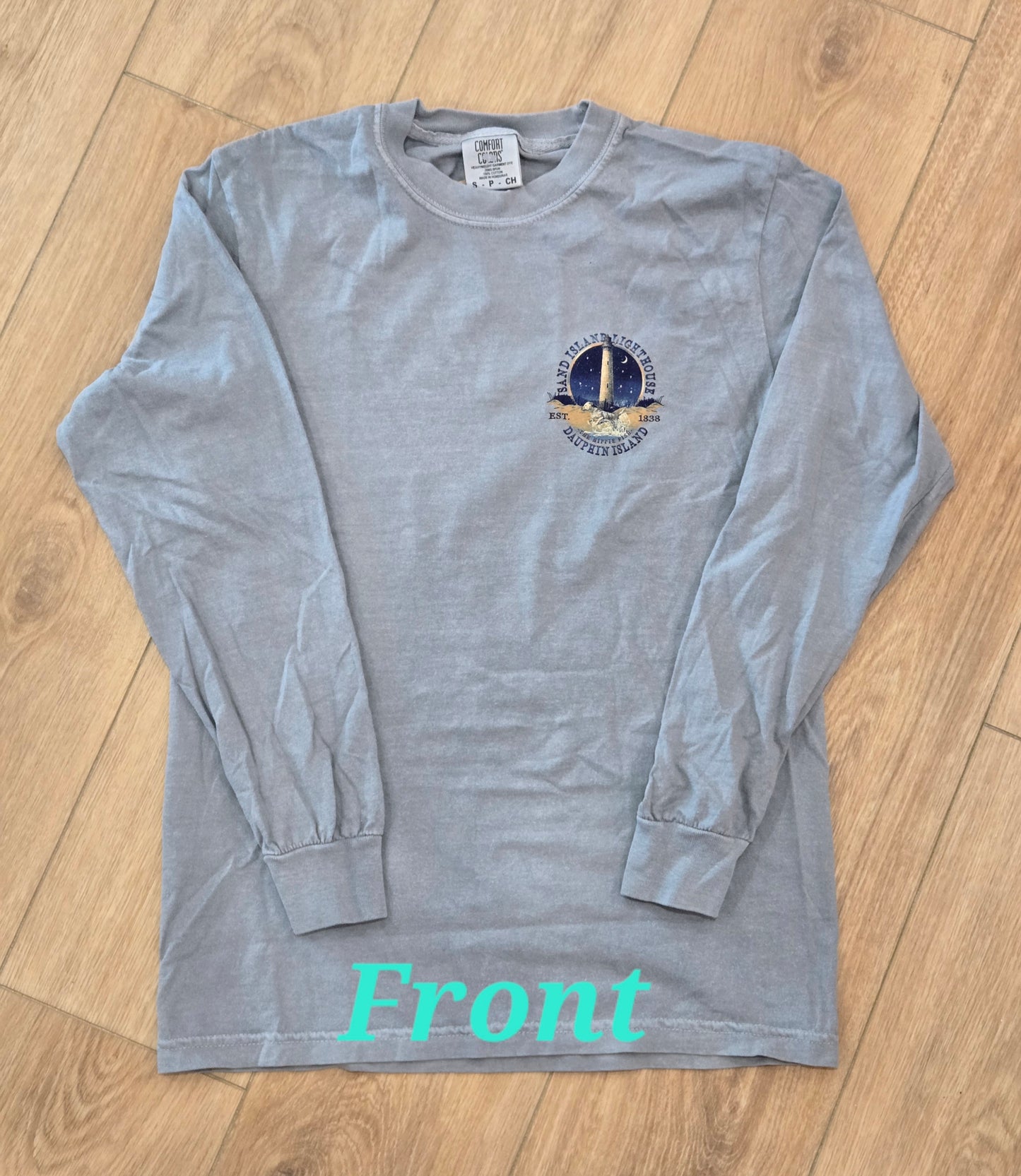 VISITING SAND ISLAND LIGHTHOUSE LS T-SHIRT