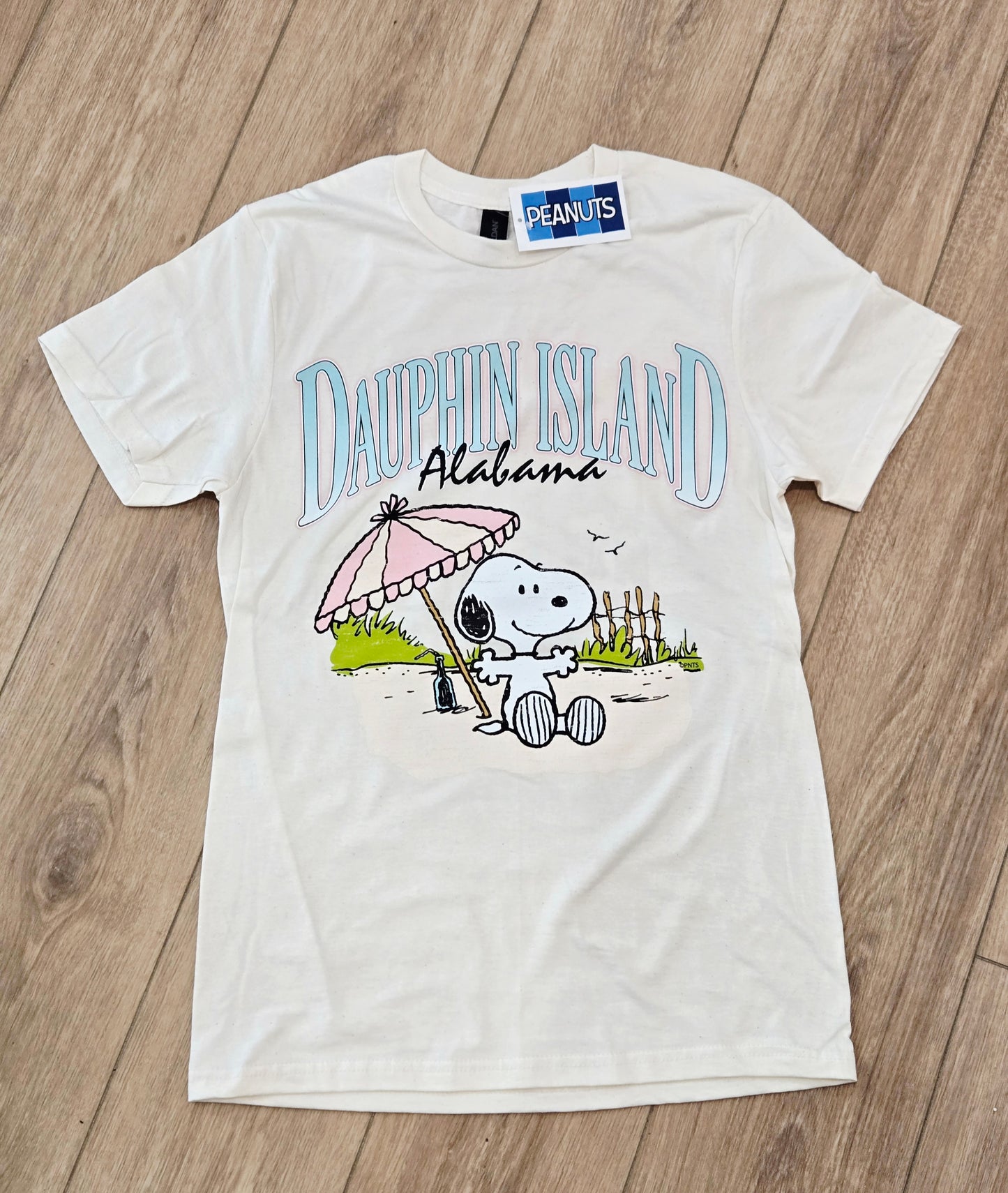 SNOOPY PANORAMA BEACH SS T-SHIRT