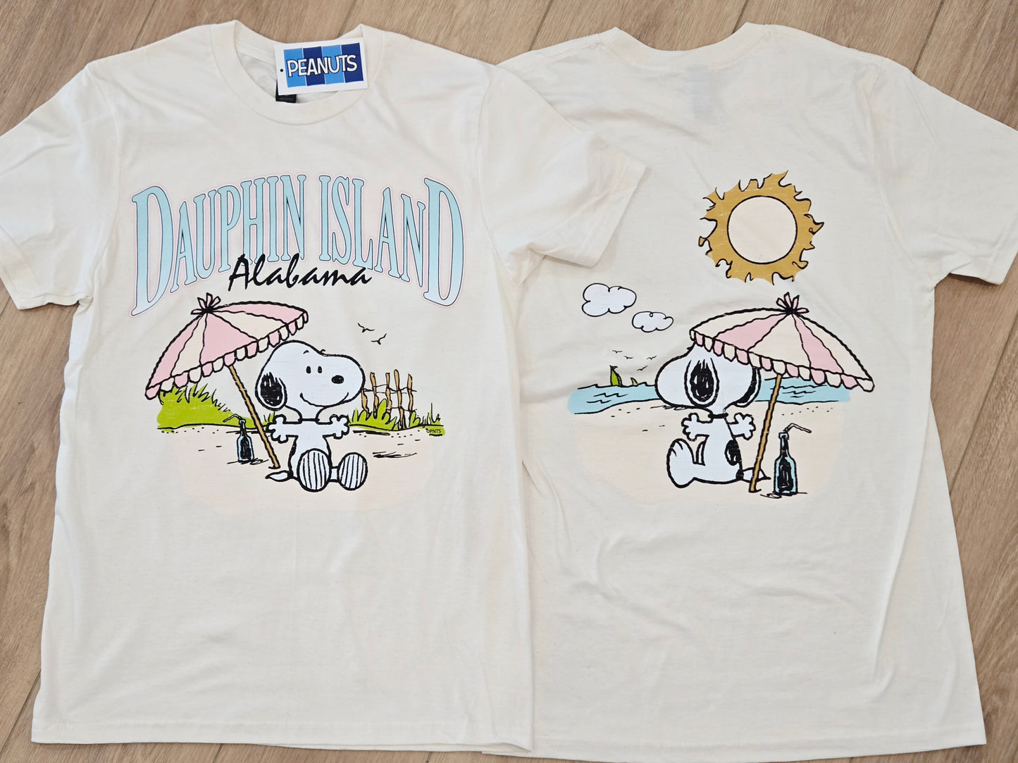 SNOOPY PANORAMA BEACH SS T-SHIRT