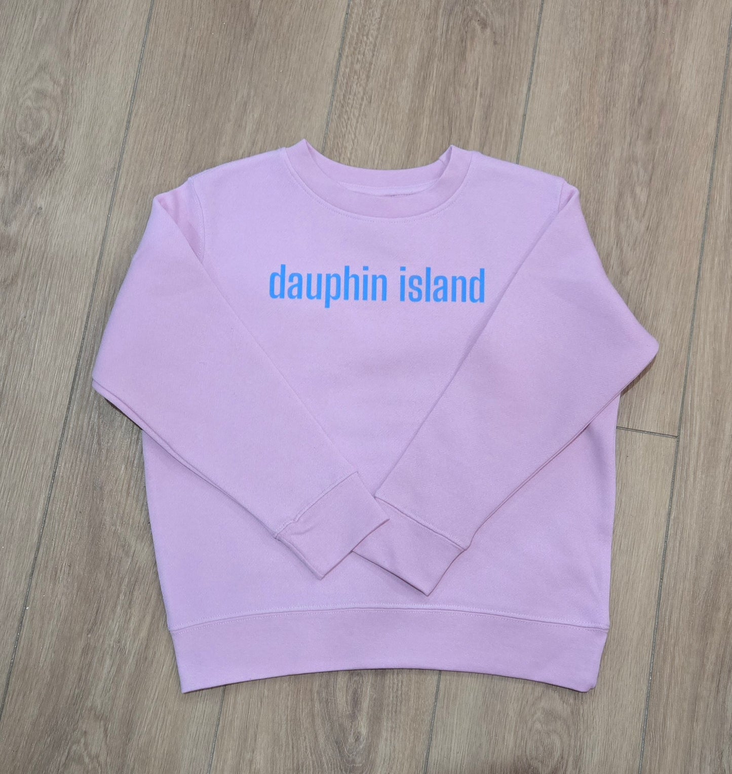 YOUTH DAUPHIN ISLAND BLOCK PRINT SWEATSHIRT