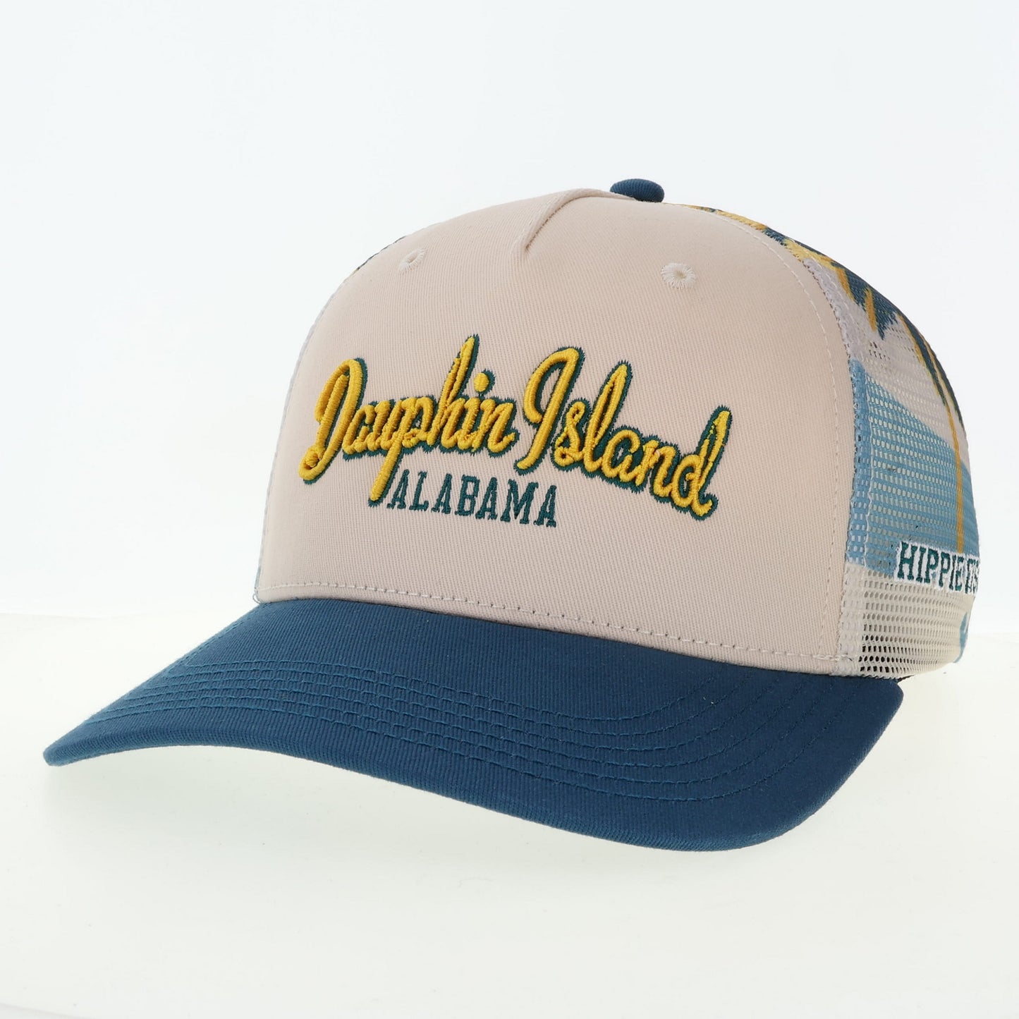 PALM WAVE PRINTED MESH TRUCKER HAT