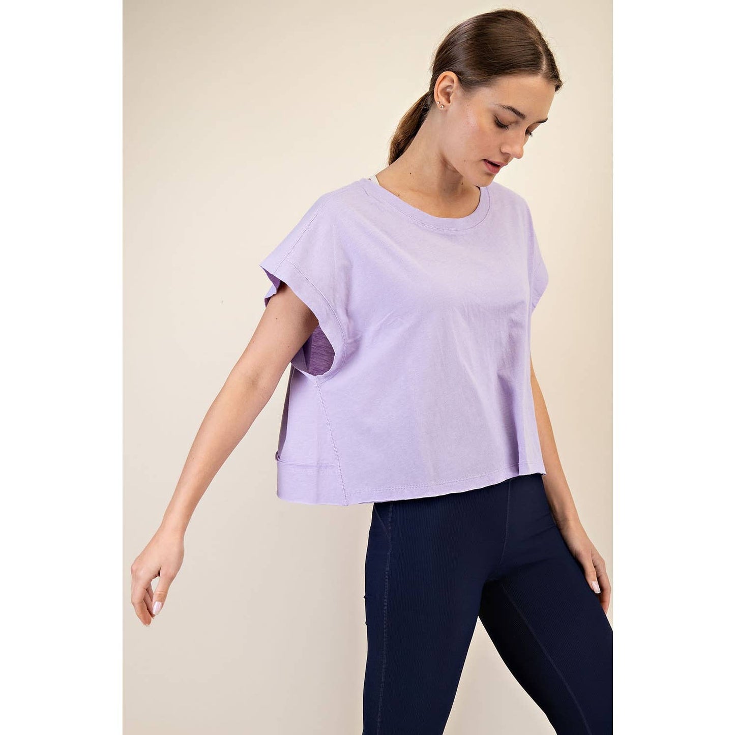 COTTON SLUB OPEN BACK TOP