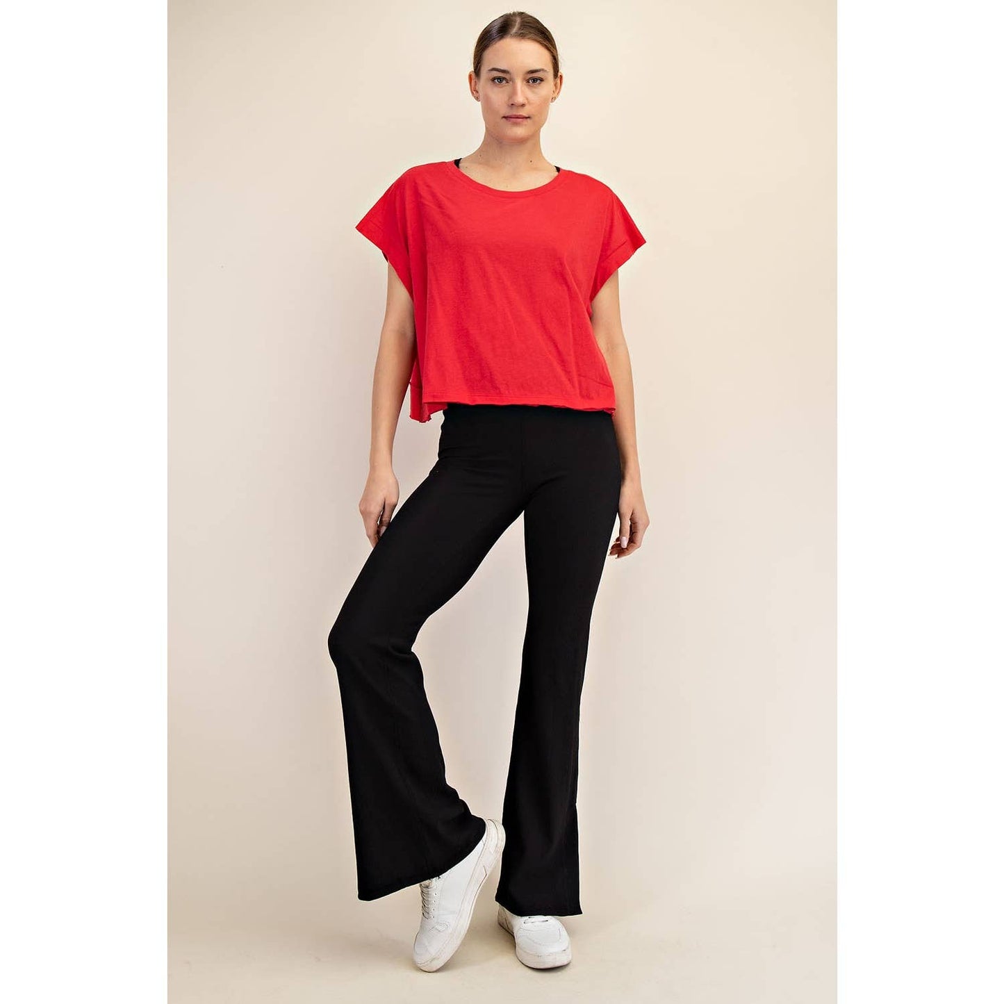 COTTON SLUB OPEN BACK TOP
