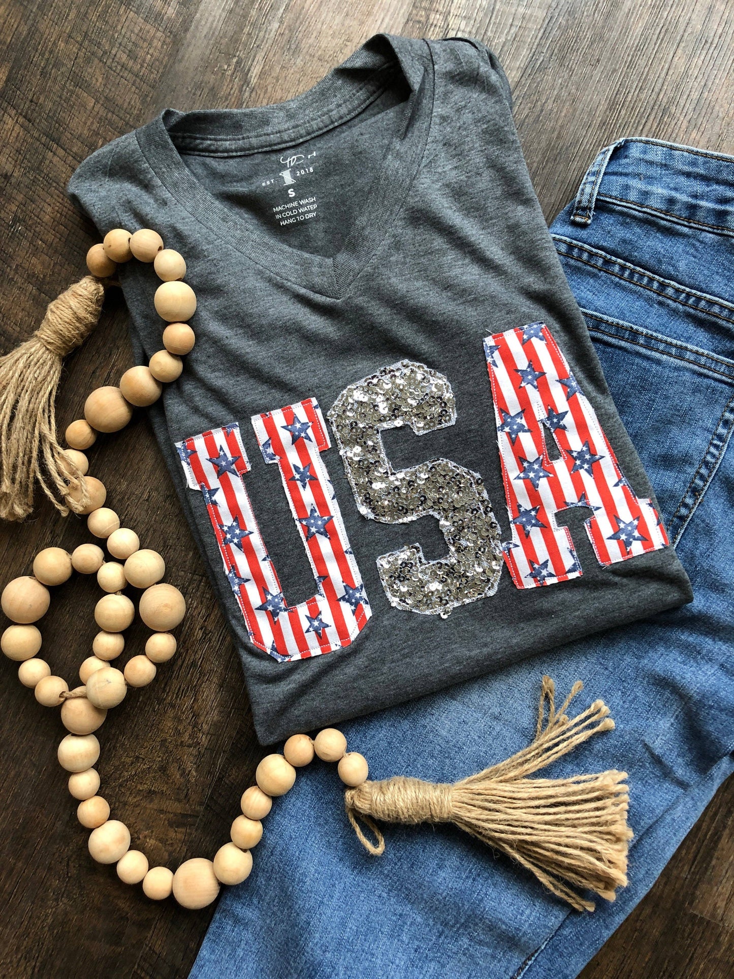 USA STARS AND STRIPES T-SHIRT