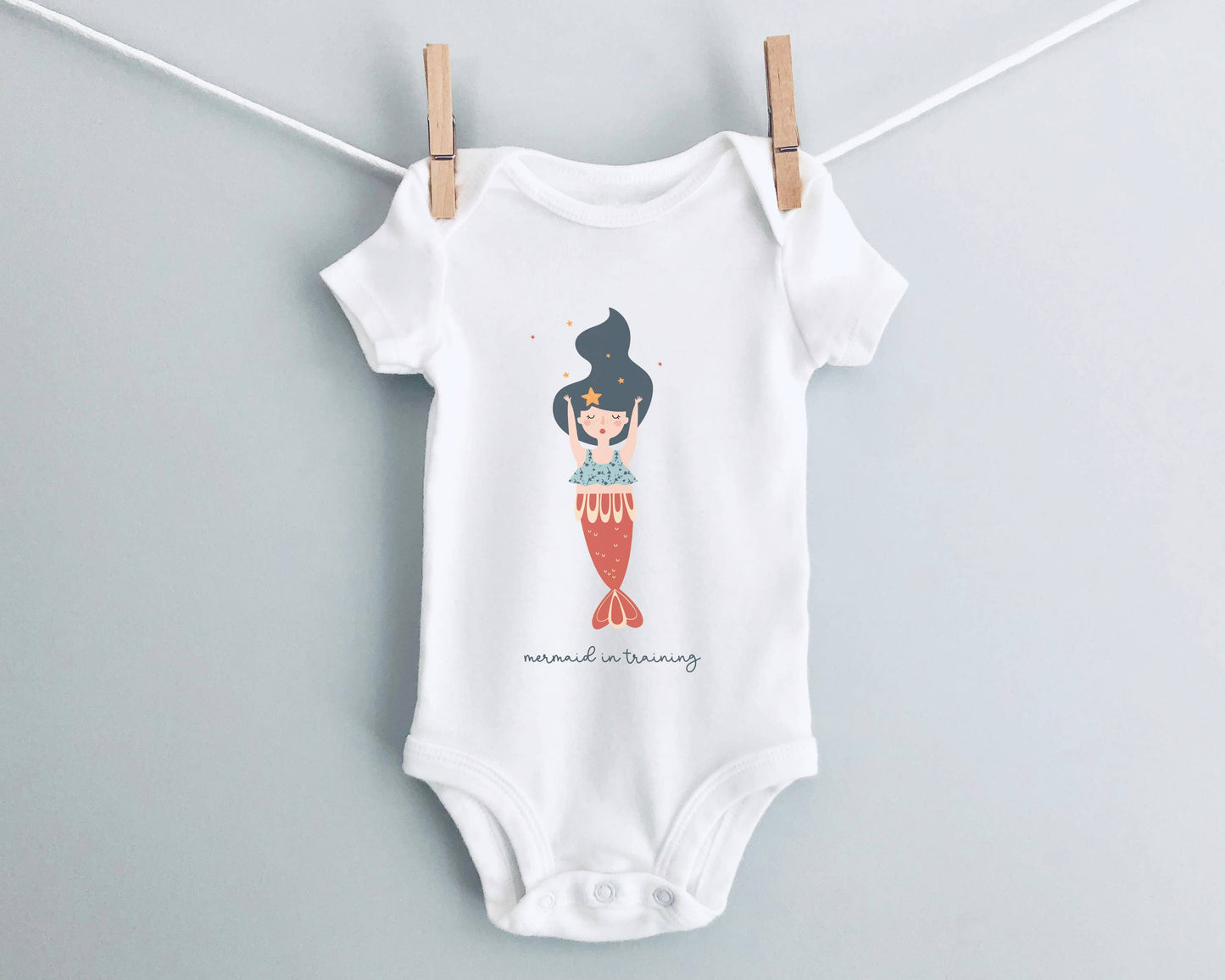 MERMAID IN TRAINING INFANT ONESIE