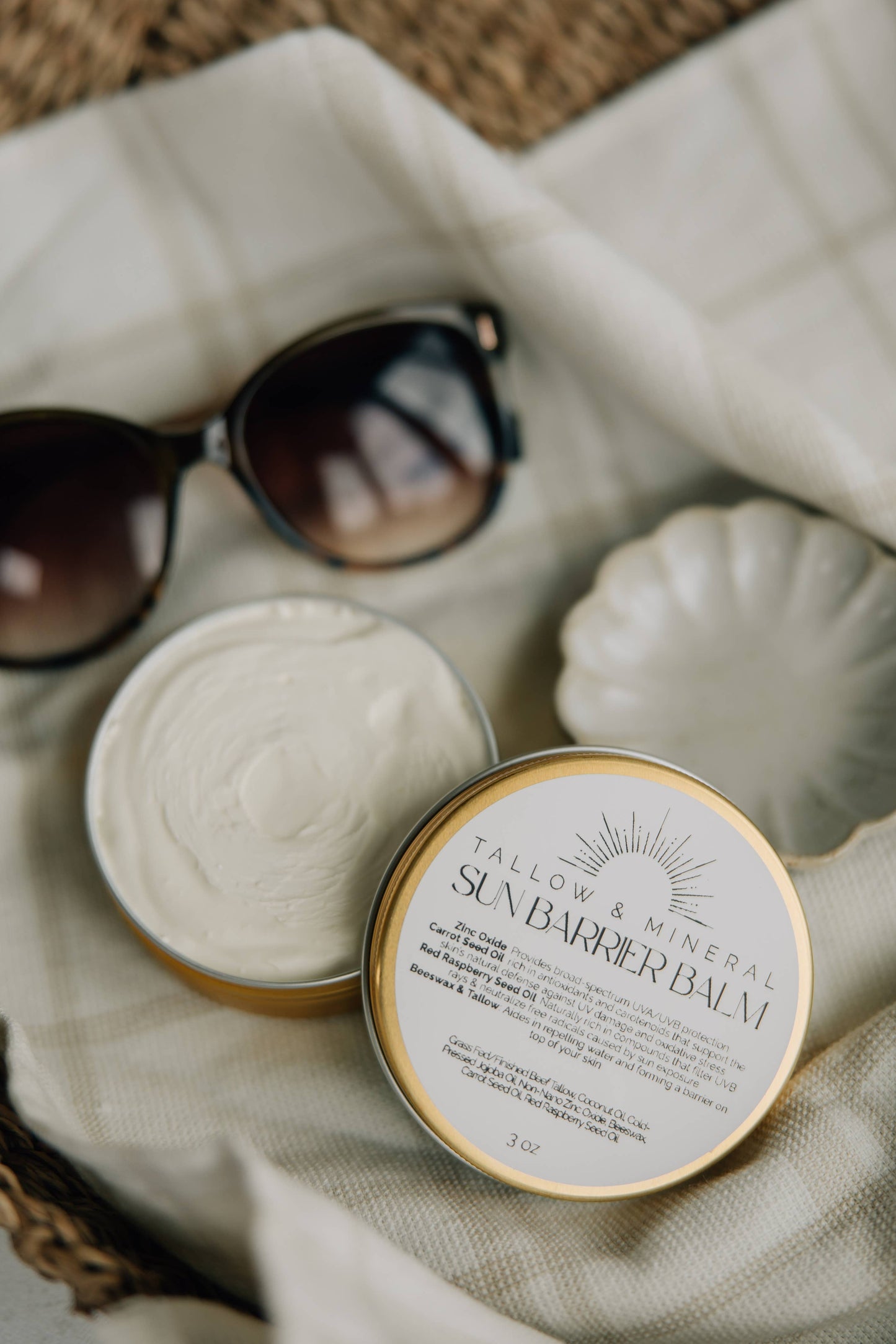 SUN VEIL: TALLOW & MINERAL SUN BALM