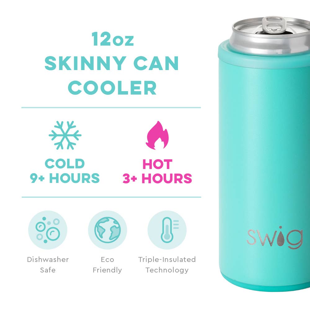 AQUA SKINNY CAN COOLER (12oz)