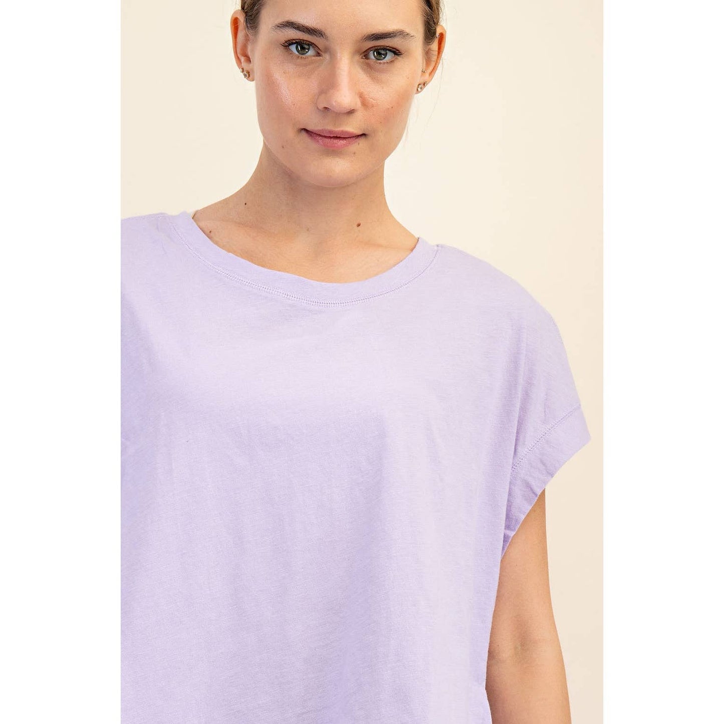 COTTON SLUB OPEN BACK TOP