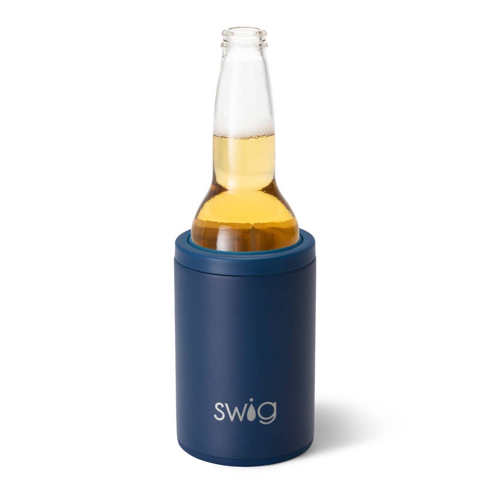 NAVY CAN + BOTTLE COOLER (12OZ)