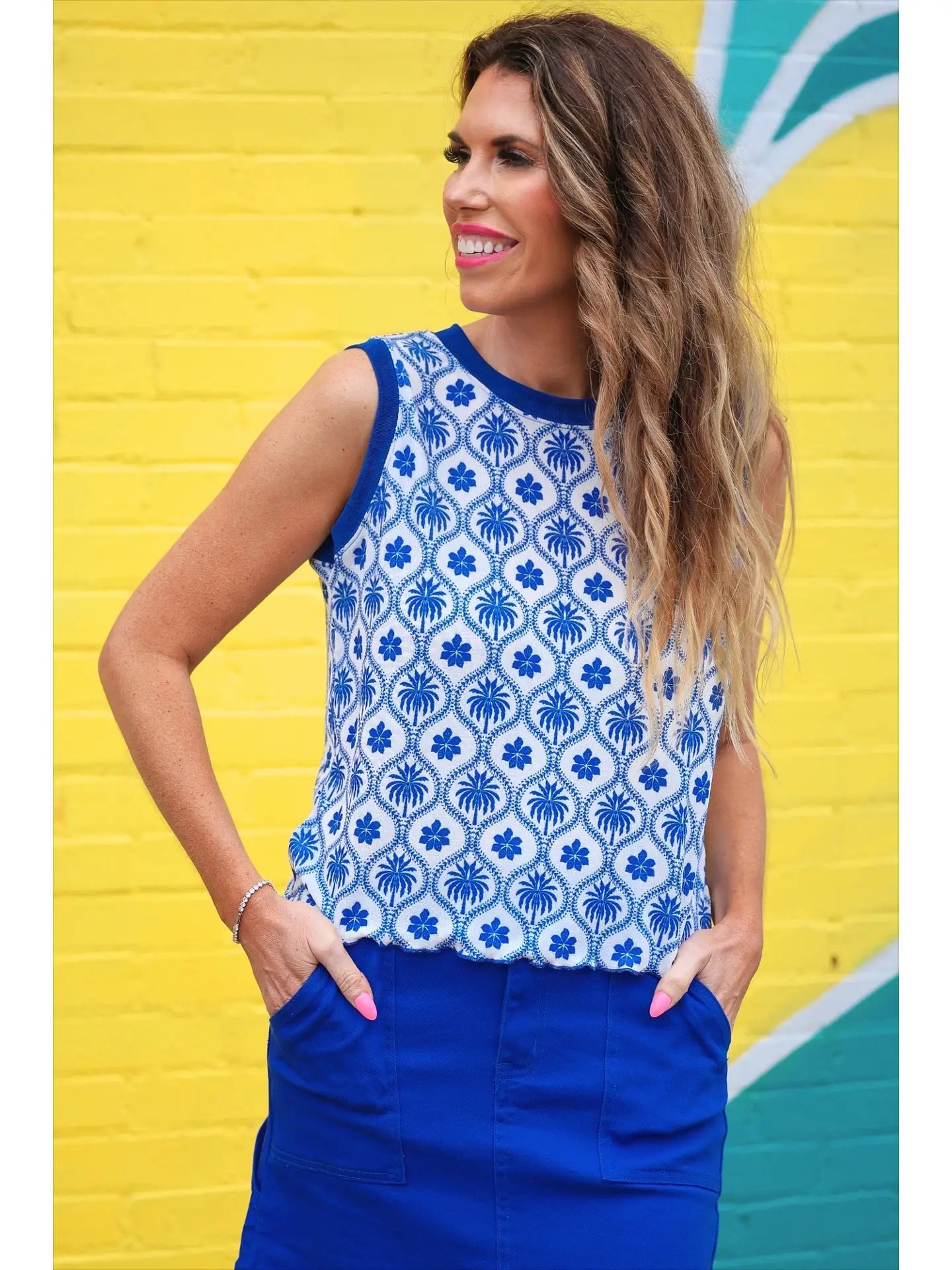 SADIE CARGO SKIRT - ROYAL BLUE