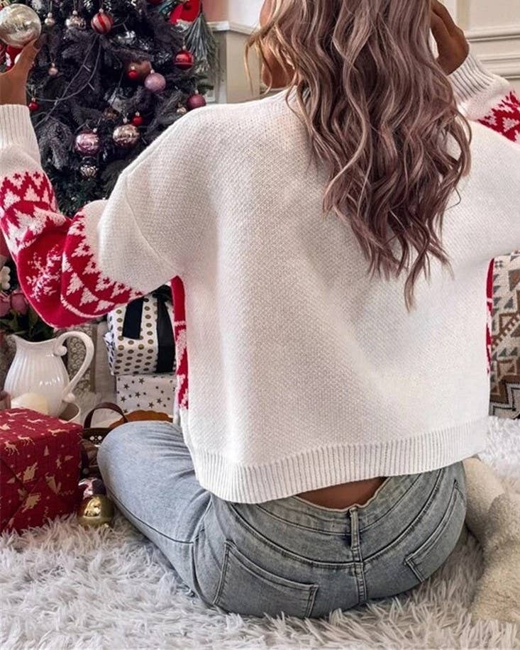 SANTA BABY CHRISTMAS KNIT SWEATER