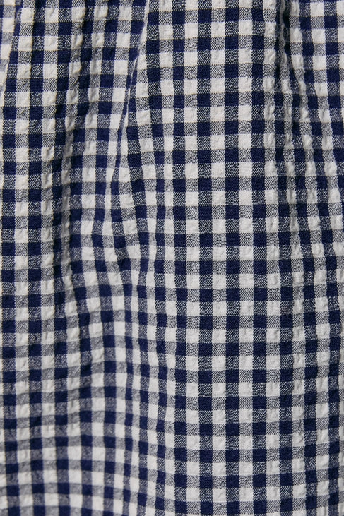 GINGHAM SMOCKED ROMPER