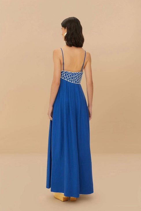 VIVID FISH MAXI DRESS