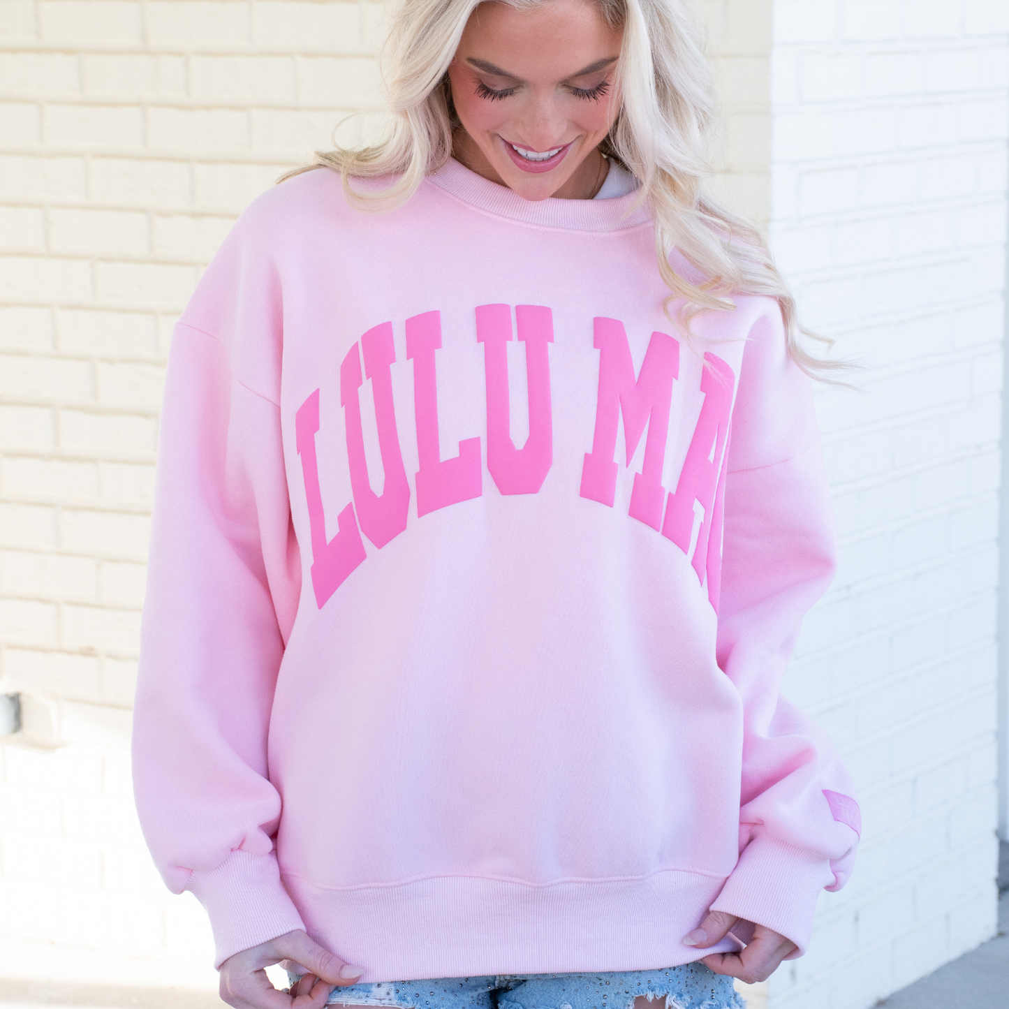 LULU MAC LIGHT PINK/PINK PUFF SWEATSHIRT