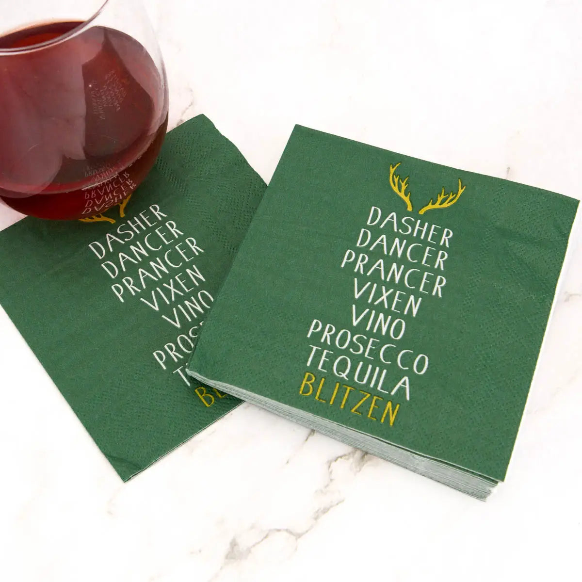 HOLIDAY COCKTAIL NAPKINS & CUPS