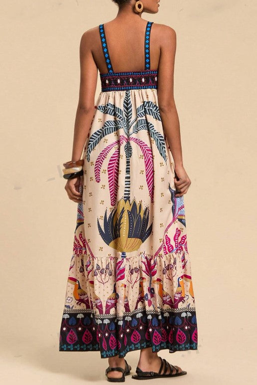 BOHEMIA TROPICAL MAXI DRESS