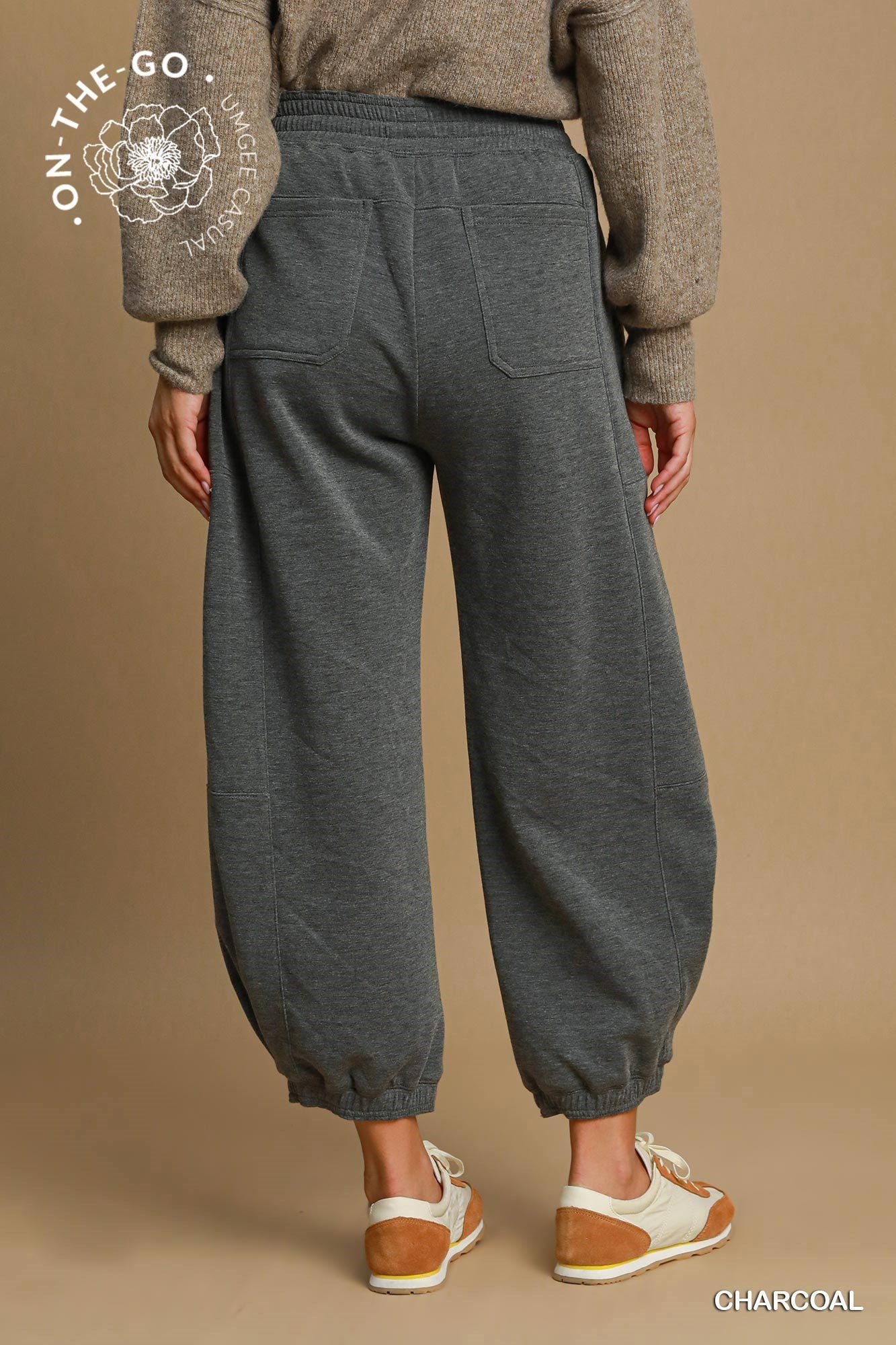 TRICIA BARREL LEG JOGGER SWEATPANTS