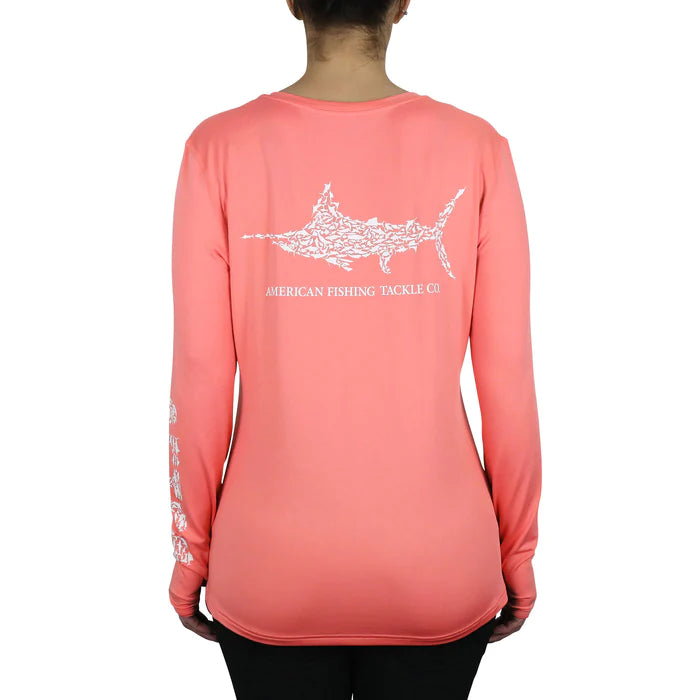 AFTCO WOMEN'S JIGFISH PERFORMANCE LS SHIRT DRI-FIT