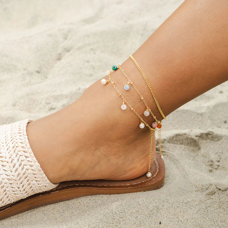 GEMSTONE BRACELETS, CHOKERS, AND ANKLETS