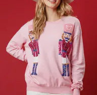 SEQUIN NUTCRACKER SWEATER