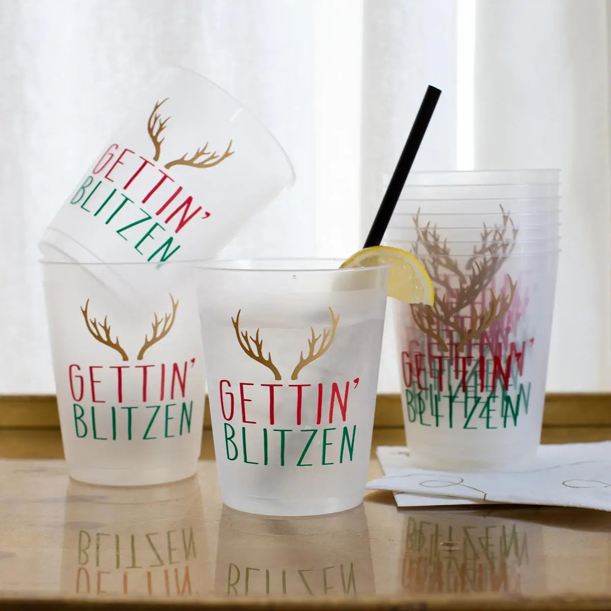 HOLIDAY COCKTAIL NAPKINS & CUPS
