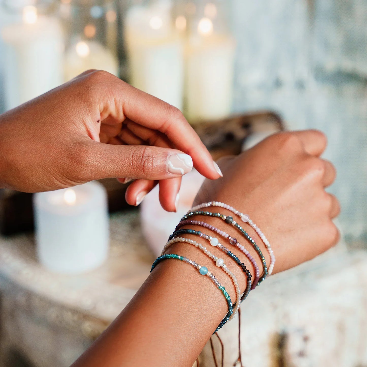 GEMSTONE BRACELETS, CHOKERS, AND ANKLETS