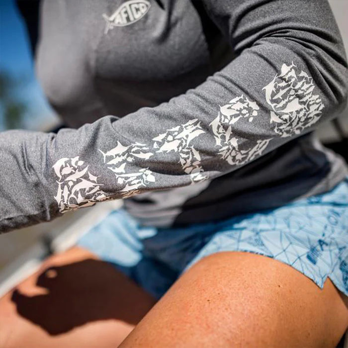 AFTCO WOMEN'S JIGFISH PERFORMANCE LS SHIRT DRI-FIT