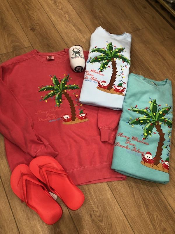 MERRY CHRISTMAS FROM DAUPHIN ISLAND SWEATSHIRT