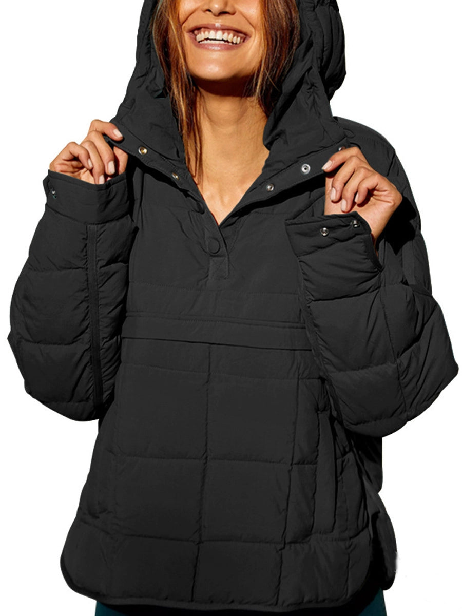 JENNA QUILTED PUFFER PULLOVER