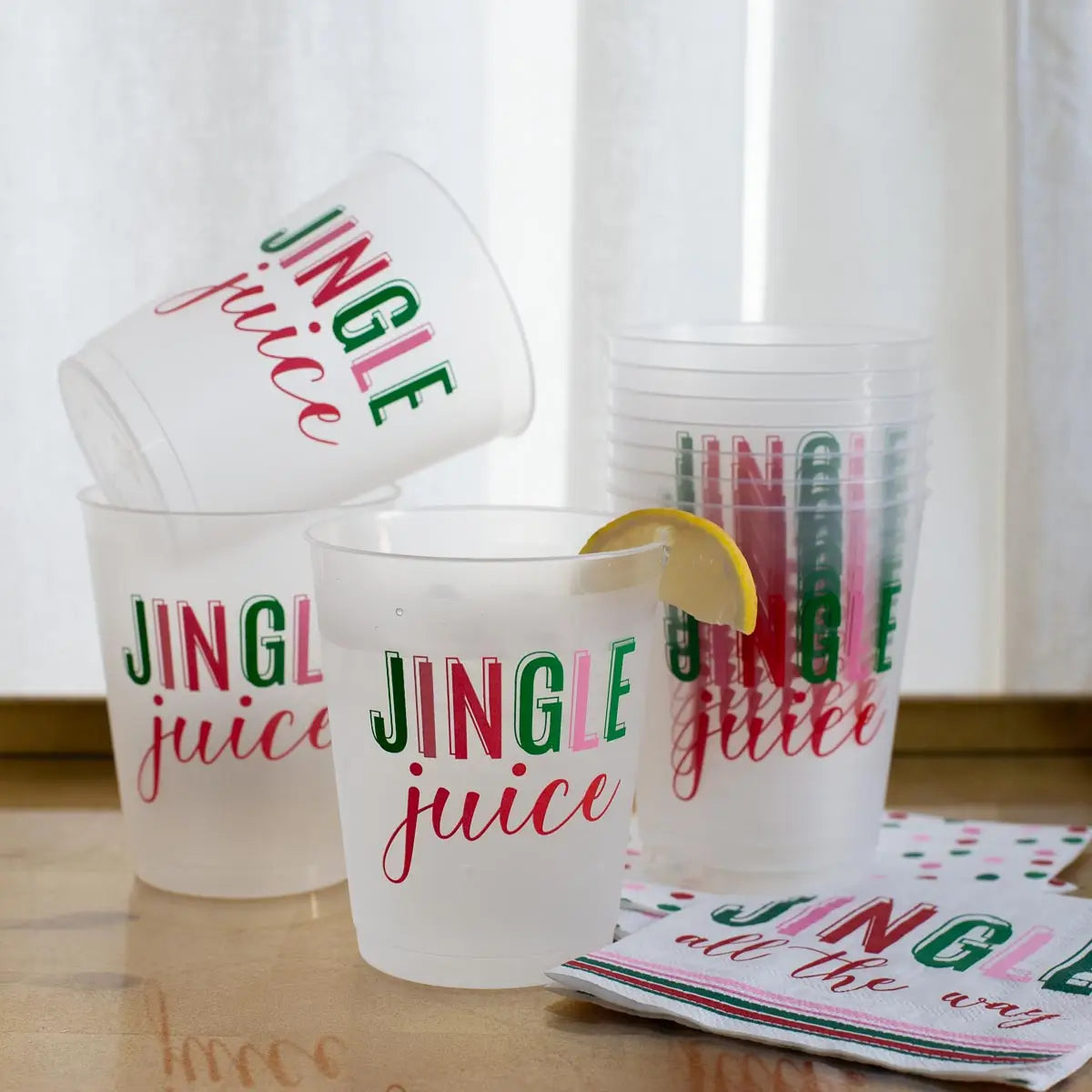 HOLIDAY COCKTAIL NAPKINS & CUPS