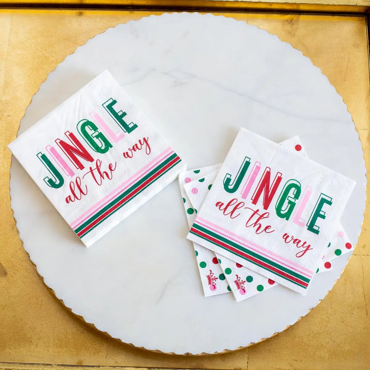 HOLIDAY COCKTAIL NAPKINS & CUPS