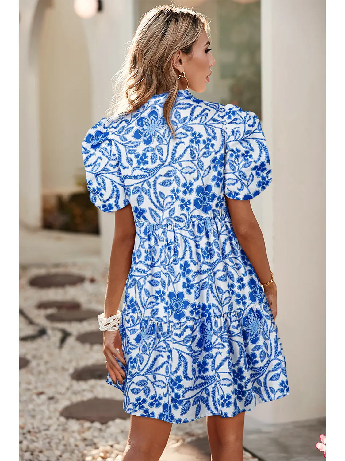 LAURA FLORAL PRINT DRESS W/ POCKETS